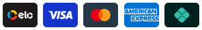 Elo, Visa, Mastercard, Amex e PIX